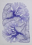 "Aquatik 2", encre sur papier, 10x15 cm, janvier 2022 (vendu)