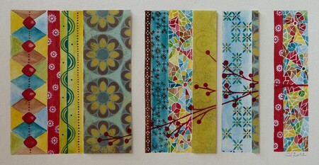 "Code barres 2", techniques mixtes, 12x25 cm, novembre 2012 (vendu)