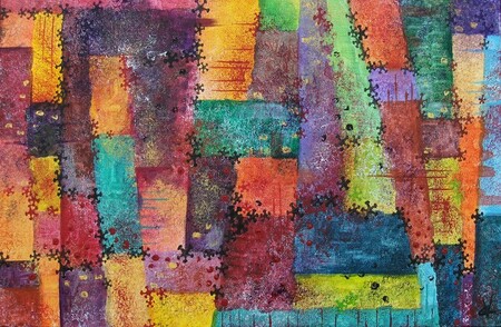 "Inspiration PK", acrylique sur toile, 41x27 cm, octobre 2009 (vendu)