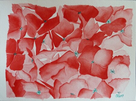 "Kerdalo inspired 4", aquarelle sur papier, 18x24 cm, novembre 2019 (vendu)