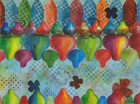 "M&eacute;tisse 3", aquarelle sur papier, 24x32 cm, septembre 2010 (vendu)