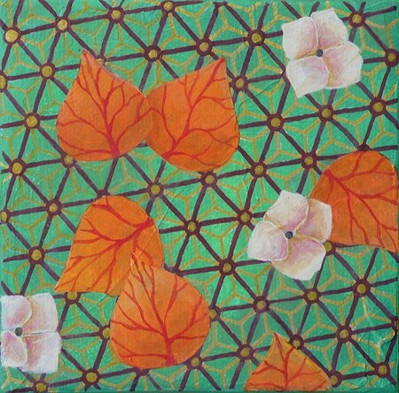 "Patch 10", acrylique sur toile, 10x10 cm, septembre 2019 (vendu)