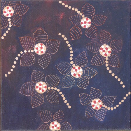 "Patch 13", acrylique sur toile, 10x10 cm, septembre 2021 (vendu)