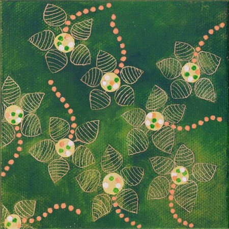 "Patch 14", acrylique sur toile, 10x10 cm, septembre 2021