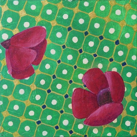 "Patch 7", acrylique sur toile, 10x10 cm, septembre 2019