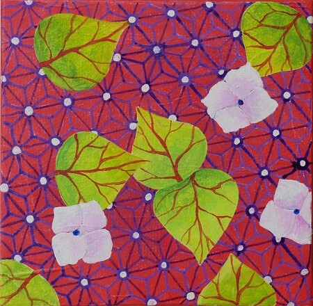 "Patch 9", acrylique sur toile, 10x10 cm, septembre 2019 (vendu)