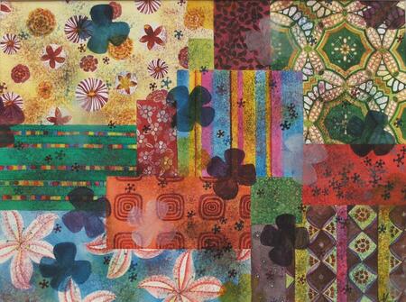 "Patchwork 1", aquarelle, 31x41 cm, d&eacute;cembre 2009 (collect. perso)